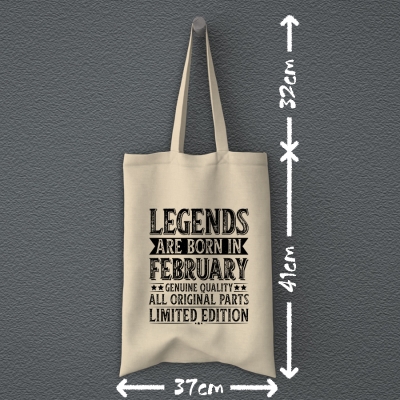 Tote Bag | Legends are born in February