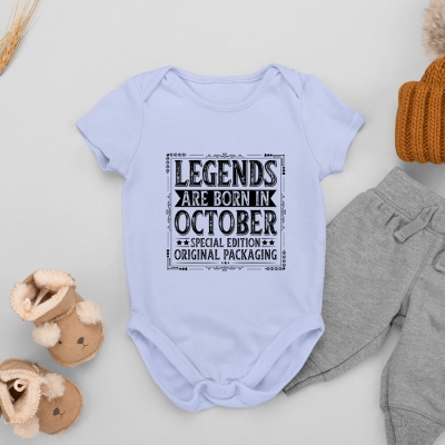 Παιδικό Φορμάκι μπλε | Legends are born in  October
