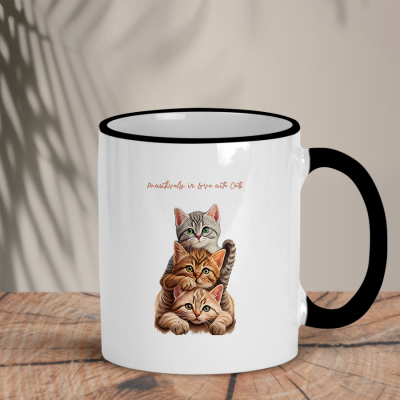 Δίχρωμη Κούπα | Pawsitively in love with cats
