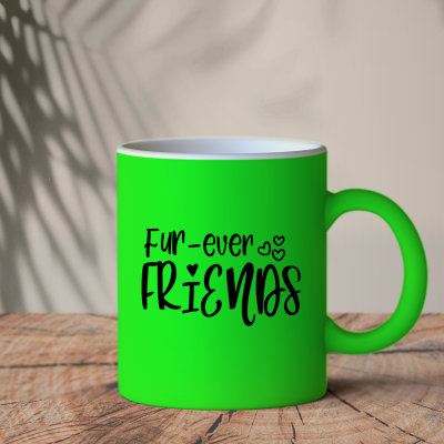Φωσφοριζέ Κούπα Πράσινη | Fur-ever friends