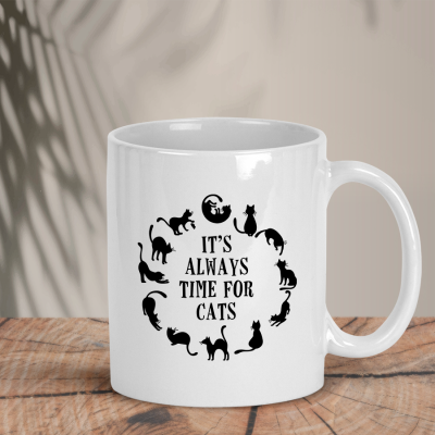 Λευκή Κούπα | It's always time for cats