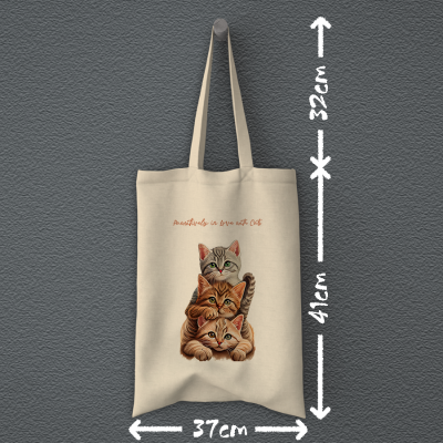 Υφασμάτινη τσάντα | Pawsitively in love with cats