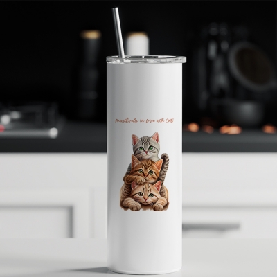 Tumbler θερμός | Pawsitively in love with cats