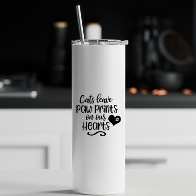 Tumbler θερμός | Cats leave paw prints on our hearts