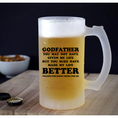 Ποτήρι μπίρας | Godfather thanks for being there