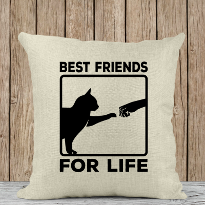 Μαξιλάρι Λινό | Best friends for life