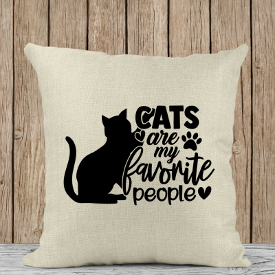 Μαξιλάρι Λινό | Cats are my favorite people