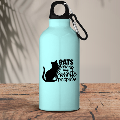 Μεταλλικό μπουκάλι θερμό 600 ml | Cats are my favorite people