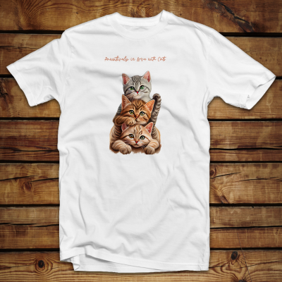 Unisex μπλουζάκι | Pawsitively in love with cats