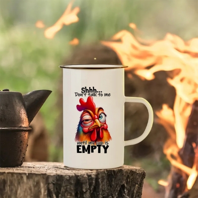 Εμαγιέ Κούπα 440 ml | Don't talk to me