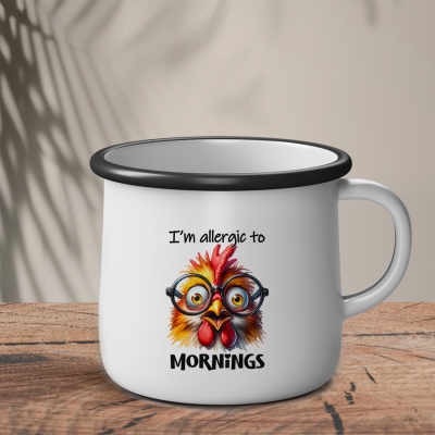 Εμαγιέ Κούπα | I am allergic to mornings