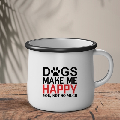 Εμαγιέ Κούπα | Dogs make me happy