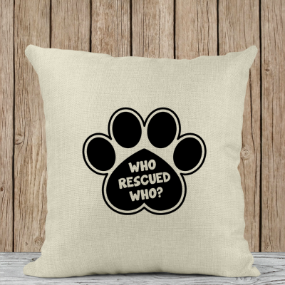 Μαξιλάρι Λινό | Who rescued who ?