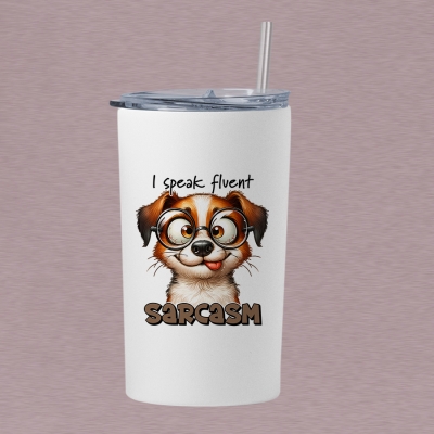 Τumbler θερμός 360ml | I speak fluent sarcasm