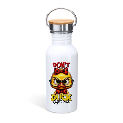 Μπουκάλι με καπάκι μπαμπού | Don't duck with me