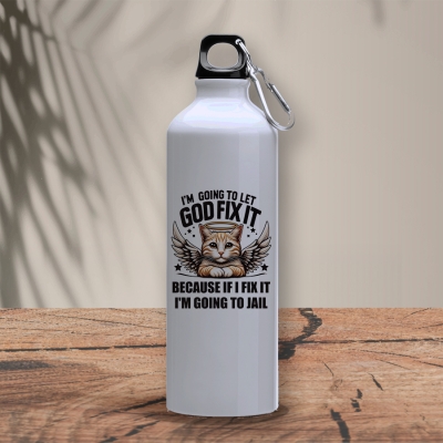 Μεταλλικό μπουκάλι 800 ml | I'm going to let God fix it 2