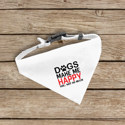 Μπαντάνα για Ζωάκια | Dogs make me happy