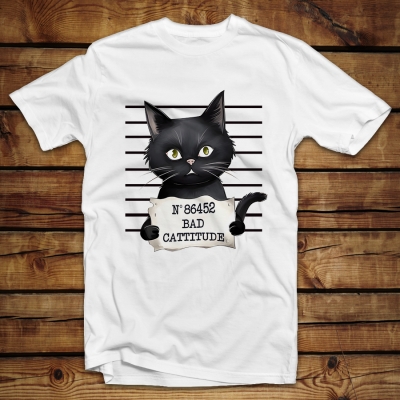 Μπλουζάκι Unisex | Bad cattitude