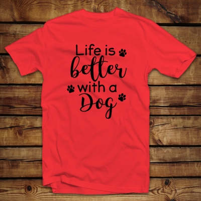 Unisex μπλουζάκι | Life is better with a dog