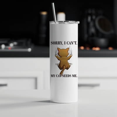 Tumbler θερμός | My cat needs me