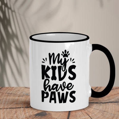Δίχρωμη Κούπα | My kids have paws