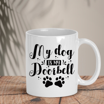 Λευκή Κούπα | My dog is my doorbell
