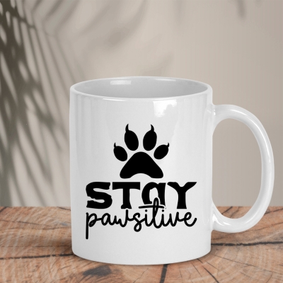 Λευκή Κούπα | Stay pawsitive 2