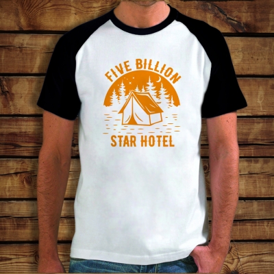 Baseball μπλουζάκι | Five billion star hotel