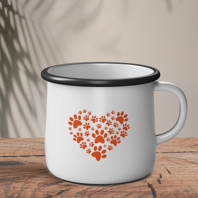 Εμαγιέ Κούπα | Paw heart