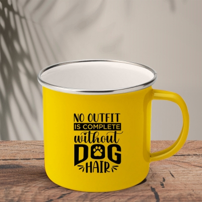 Εμαγιέ Κούπα | No outfit is complete without dog hair