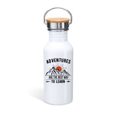 Μπουκάλι θερμός με καπάκι μπαμπού | Adventures