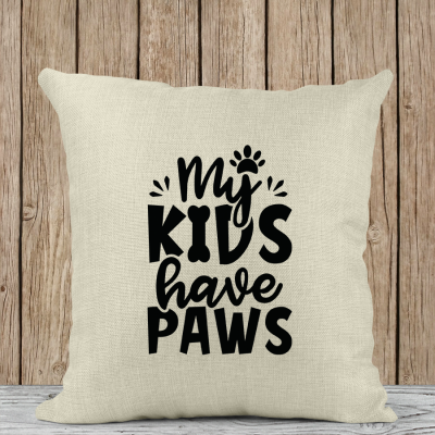 Μαξιλάρι Λινό | My kids have paws