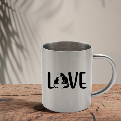 Mεταλλική Κούπα | Pet Love