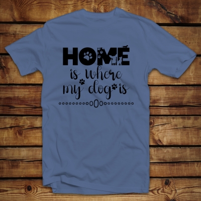 Unisex μπλουζάκι | Home is where my dog is