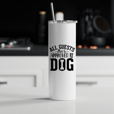 Ποτήρι θερμός μεταλλικό με καλαμάκι | All guests must be approved by the dog
