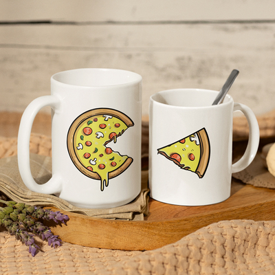Σετ Λευκές Κούπες King-size & Queen-size | Missing Slice