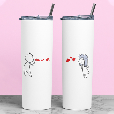 Σετ Tumbler θερμός για Ζευγάρια | Sweet Kisses
