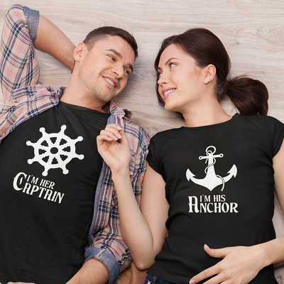 Σετ Μπλουζάκια | Her Captain - His Anchor