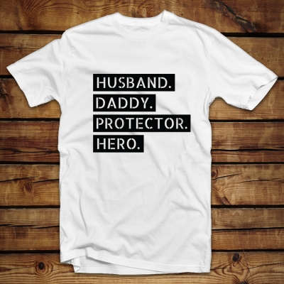 Μπλουζάκι unisex | Husband Daddy Protector Hero