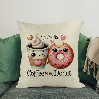 Διακοσμητικό Μαξιλάρι | Coffee to my Donut