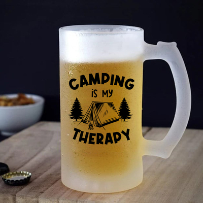 Ποτήρι μπίρας | Camping is my Therapy