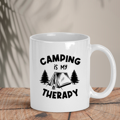 Λευκή Κούπα | Camping is my Therapy
