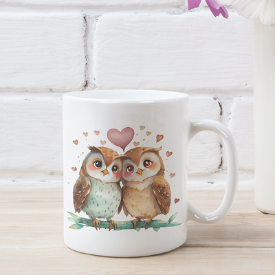 Λευκή Κούπα | Love Owl Couple