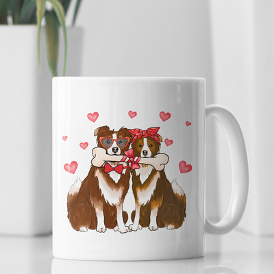 Λευκή Κούπα | Love dog couple