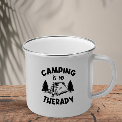 Εμαγιέ Κούπα | Camping is my Therapy