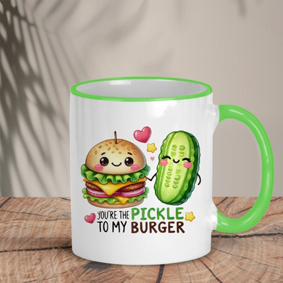 Δίχρωμη Κούπα | Pickle to my Burger