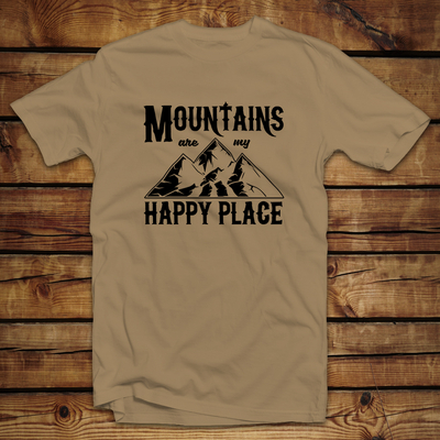 Unisex μπλουζάκι | Mountains are my happy place