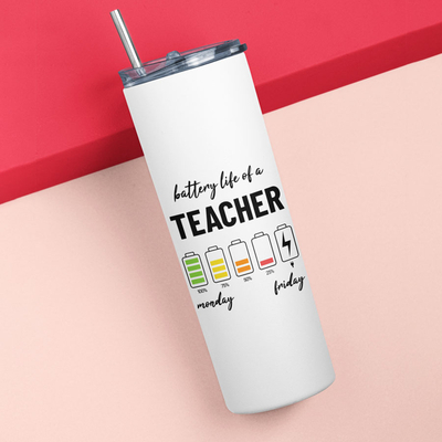 Tumbler θερμός | Battery life of a Teacher