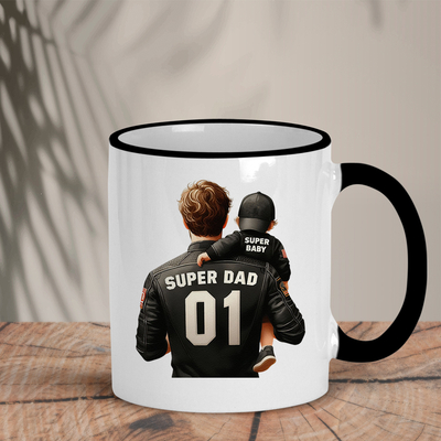Δίχρωμη Κούπα | Super dad -Super baby