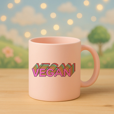 Κούπα Κεραμική Powder Matte 11oz | Ροζ | Vegan 3D